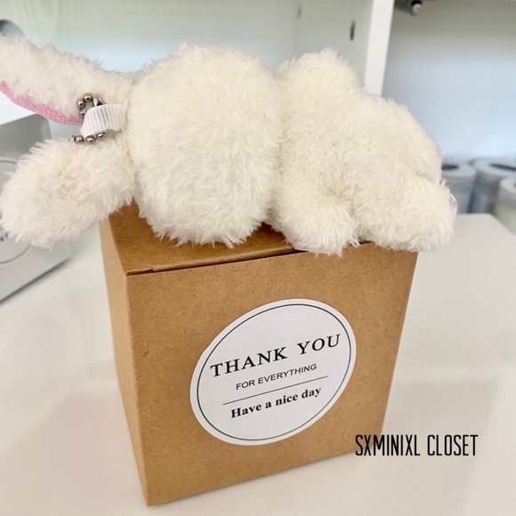 🎀🍭NEW🍭stuffed Bunny key s/phone accessories/backpack chain/handbag chain - Picture 5 of 16